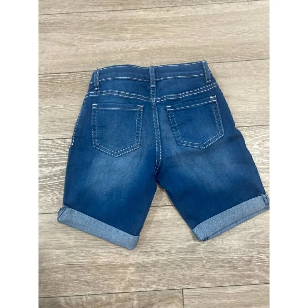 The Children's Place Girls SKIMMER Super Stretch Bermuda Shorts Blue Denim